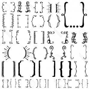 300x300 Round Brackets Or Parentheses Vector Clipart Geekchicpro