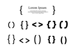 286x200 Typography Brackets Free Vector Art