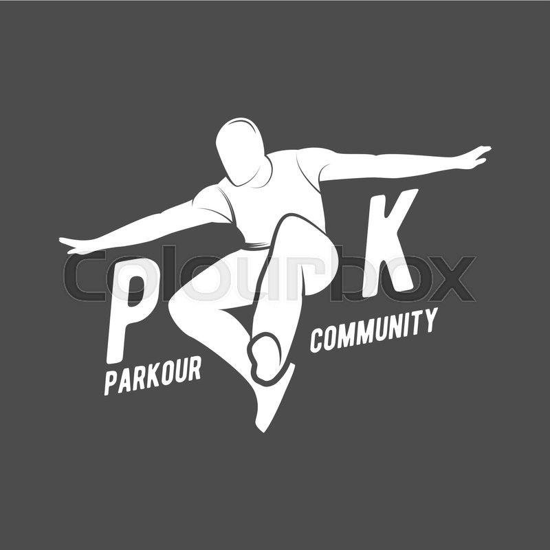 800x800 Parkour Icon, Badge, Logo, Design Stock Vector Colourbox