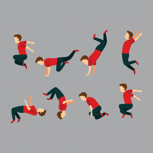 626x626 Parkour Sport Design Vector Vector Premium Download
