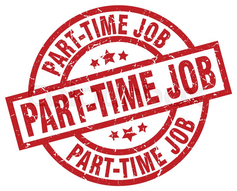 800x646 Part Time Job Round Red Grunge Stamp Stock Vector Colourbox
