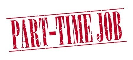 450x205 Part Time Job Red Grunge Vintage Stamp Isolated On White