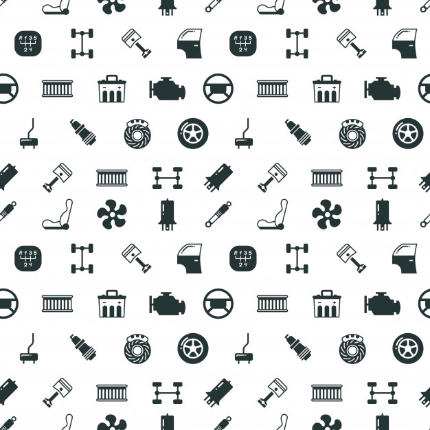 626x626 Car Spare Parts Vector Seamless Pattern Vector Premium Download