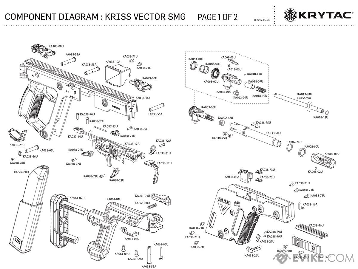 Kriss vector чертеж