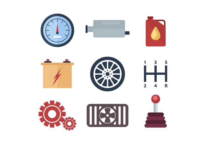 700x490 Free Car Component And Parts Vector