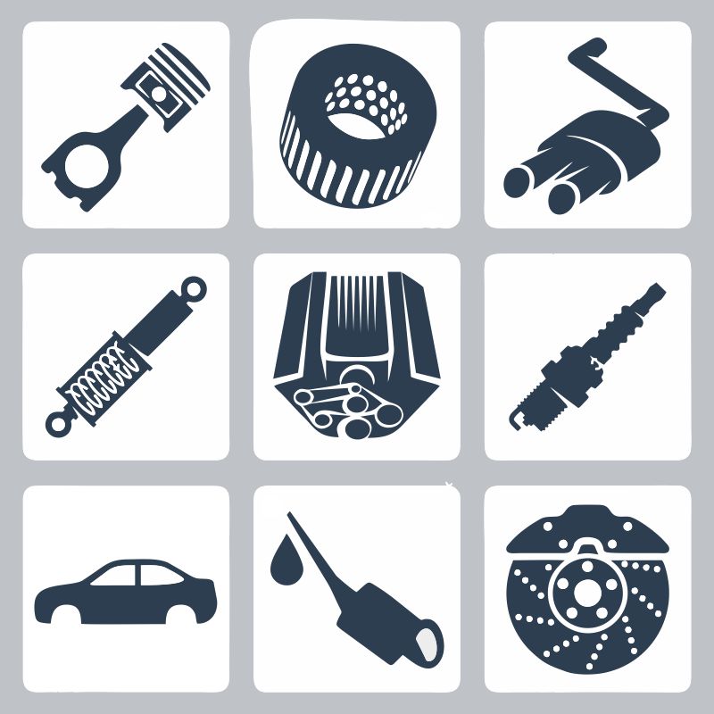 800x800 Car Parts Vectors Free Vector Cdr Download