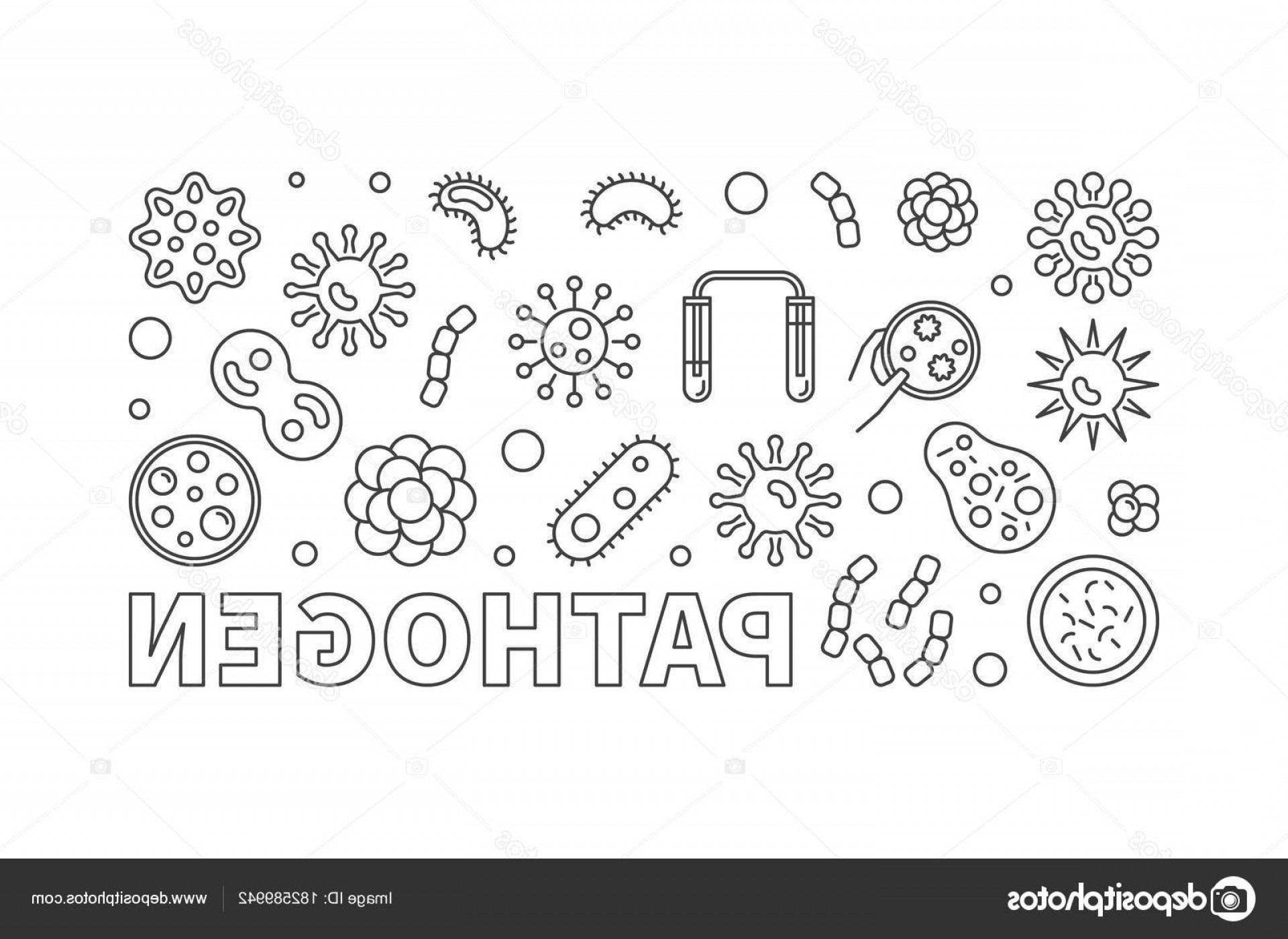 Stock Illustration Pathogen Vector Concept Line Horizontal 1920x1400 Stock Illustration Pathogen Vector Concept Line Horizontal