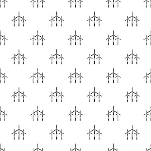 300x300 Wind Generator Turbines Pattern Seamless In Simple Style Vector