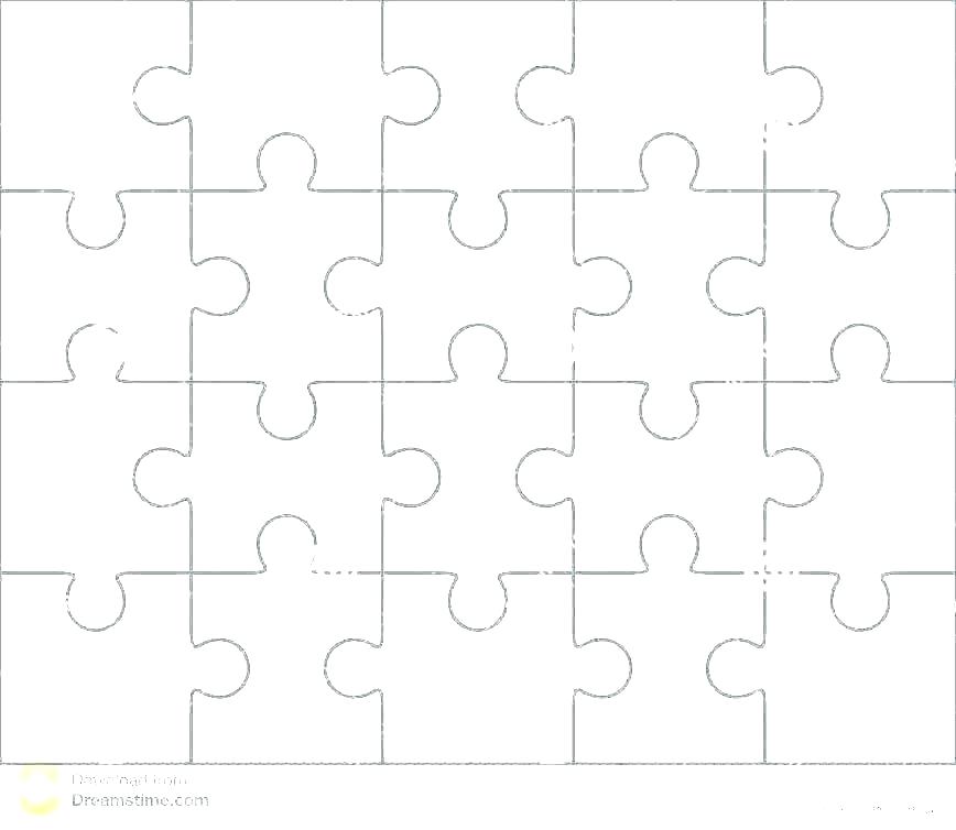 868x754 Jigsaw Puzzle Template Generator