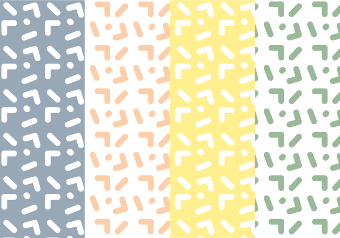 700x490 Free Memphis Pattern Vector