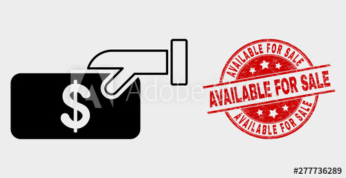 500x257 Vector Pay Cash Icon And Available For Sale Seal St Red Round