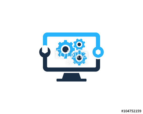 500x400 Pc Repair Logo Stock Image And Royalty Free Vector