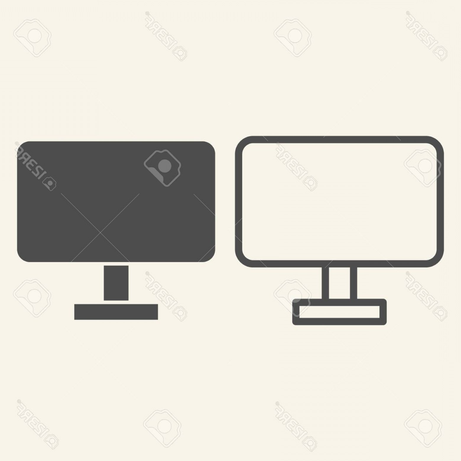 1560x1560 Pc Monitor Vector Sarahgardan