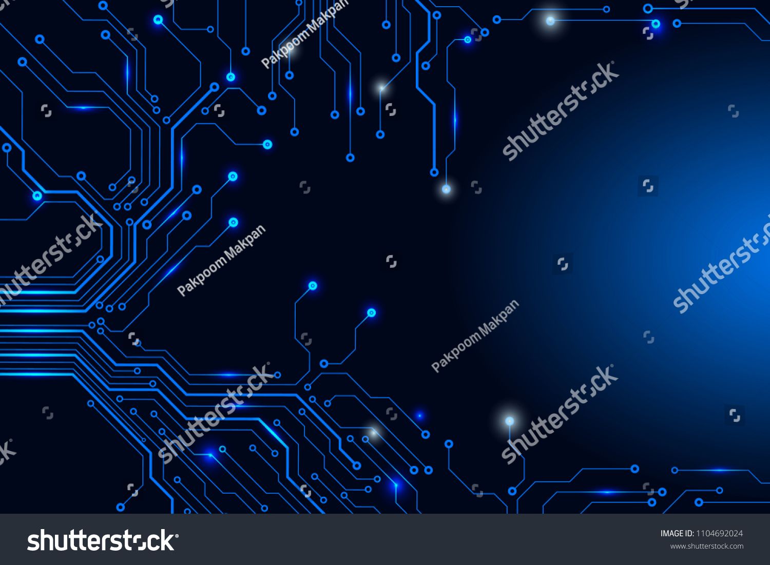 1500x1101 Circuit Board Technology Tree Pattern Concept Vector Background
