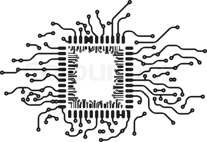 800x550 Abstract Background In Pcb Layout Stock Vector Colourbox