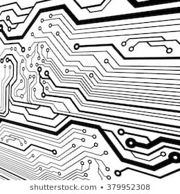 260x280 Abstract Simple Circuit Board In Perspective View Vector