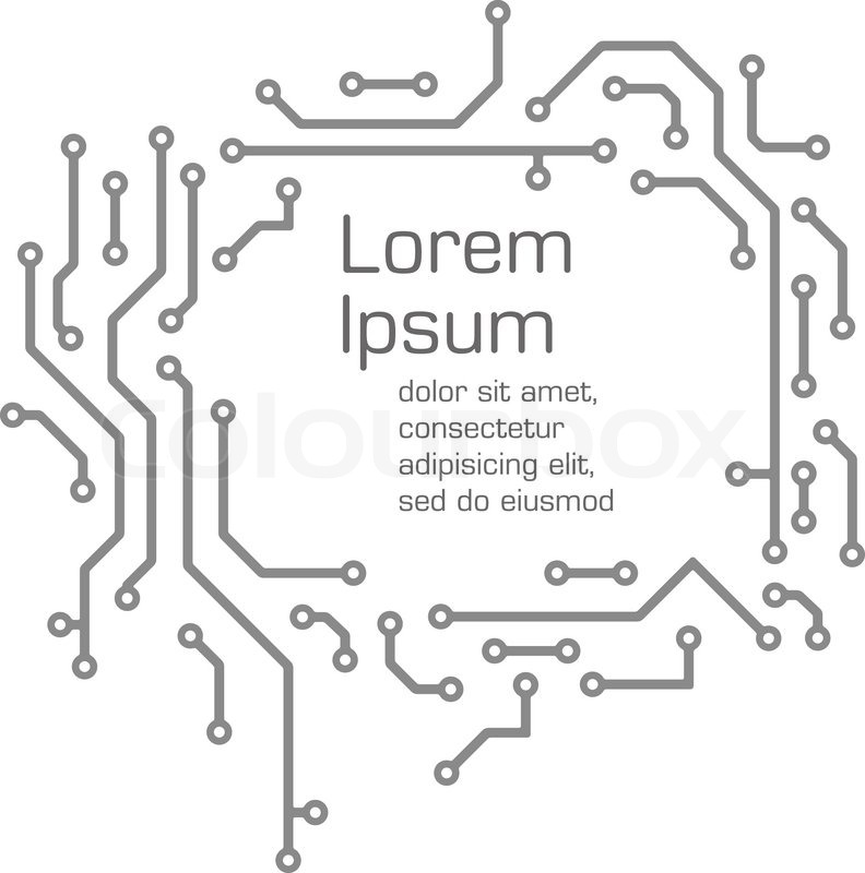 792x800 Background In Pcb Layout Style Stock Vector Colourbox