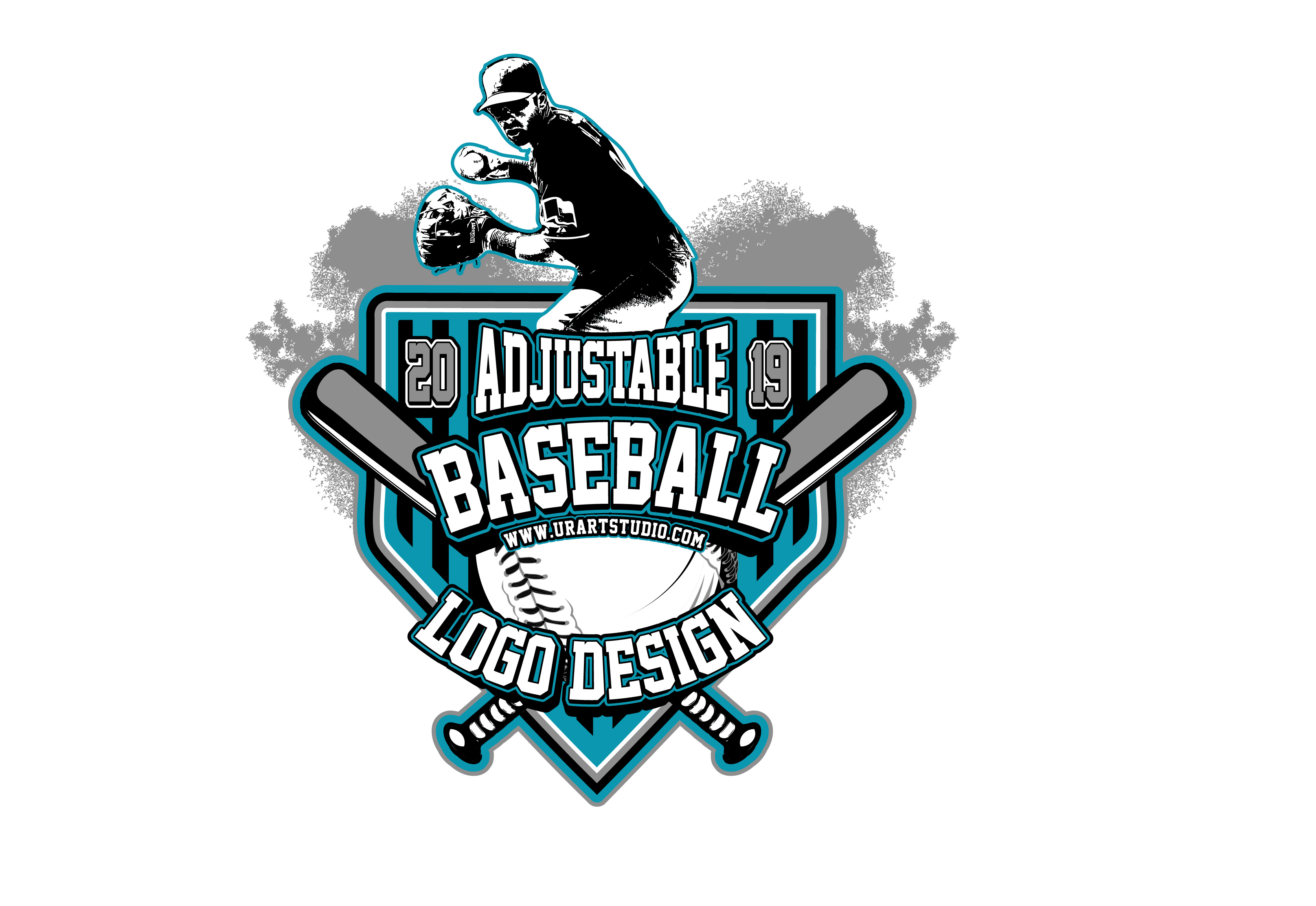 3232x2225 Baseball Adjustable Vector Logo Design For Print Pdf