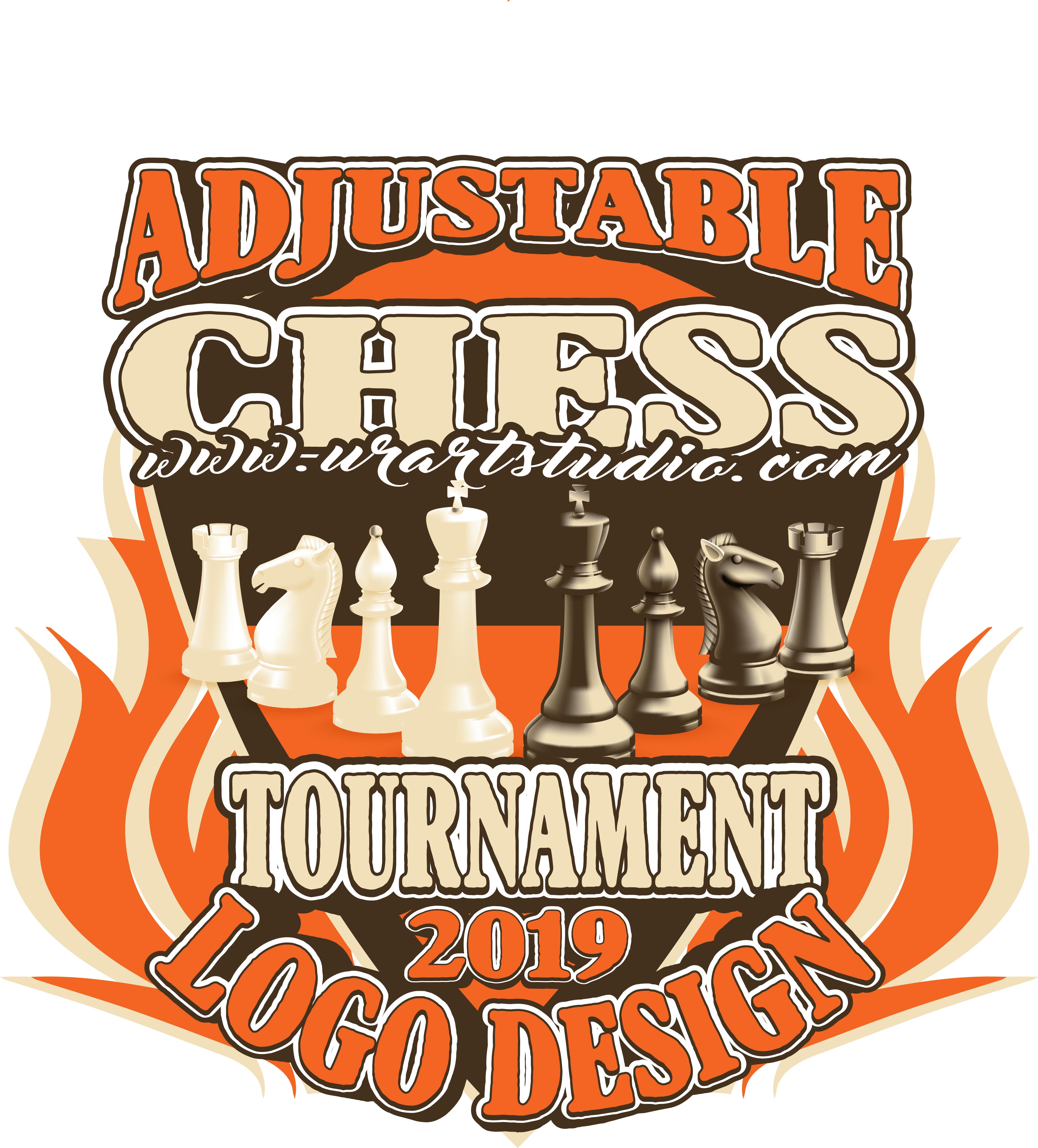 3678x4068 Chess Tournament Adjustable Vector Logo Design For Tshirt Pdf