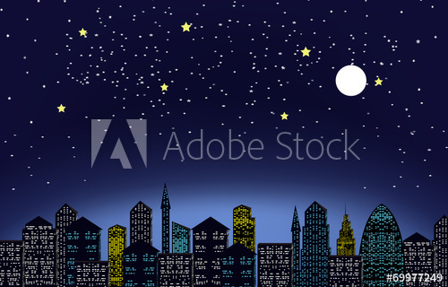 500x320 Night City Light