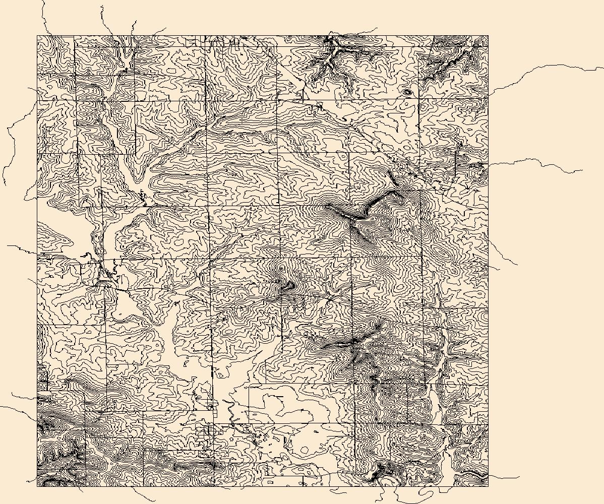 1198x1000 Usgs Topo Map Vector Data