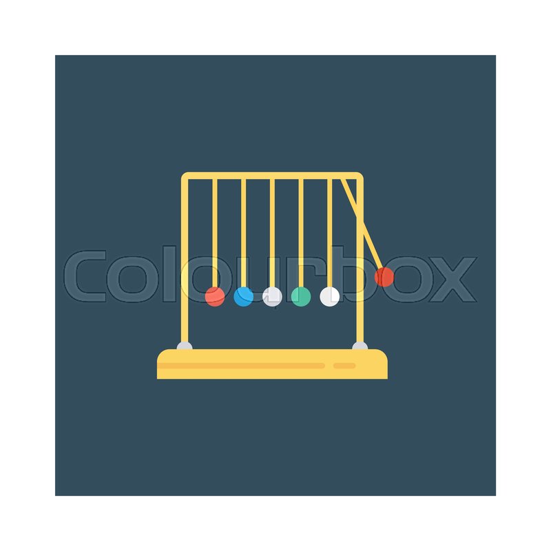 800x800 Pendulum Cradle Newton Stock Vector Colourbox