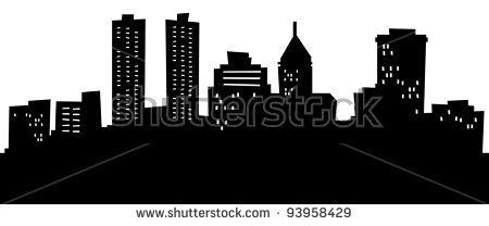 450x208 Cartoon Skyline Silhouette Of The City Of Peoria,illinois, Usa