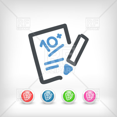 400x400 Successful Test Performance Result Vector Image Of Icons