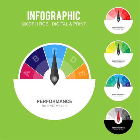 490x490 Creative Vector Illustration Of Rating Customer Satisfaction Meter