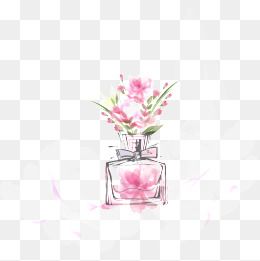 260x261 Flowers Vector Perfume Bottle Flower