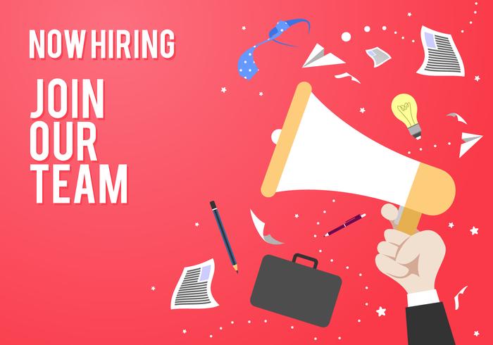 700x490 Join Our Team Recruitment Poster Template Vector