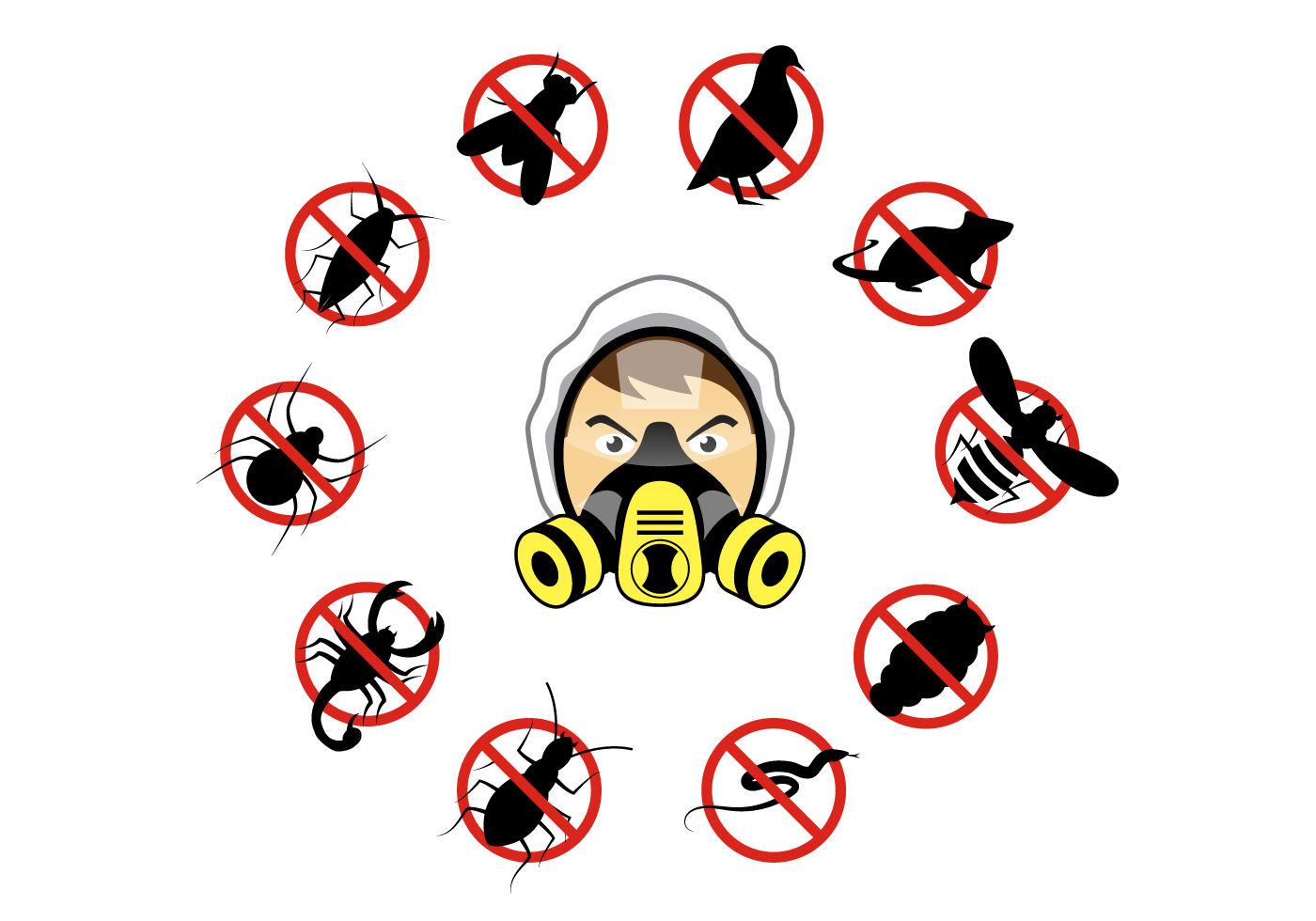 Pest Control Free Vector Art 1400x980 Pest Control Free Vector Art