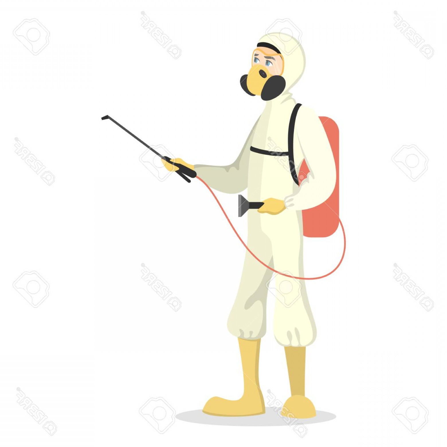 Photostock Vector Pest Control Service Exterminator In Uniform 1560x1560 Photostock Vector Pest Control Service Exterminator In Uniform