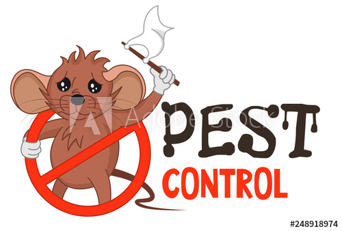 Funny Vector Illustration Of Pest Control Logo For Fumigation 500x338 Funny Vector Illustration Of Pest Control Logo For Fumigation