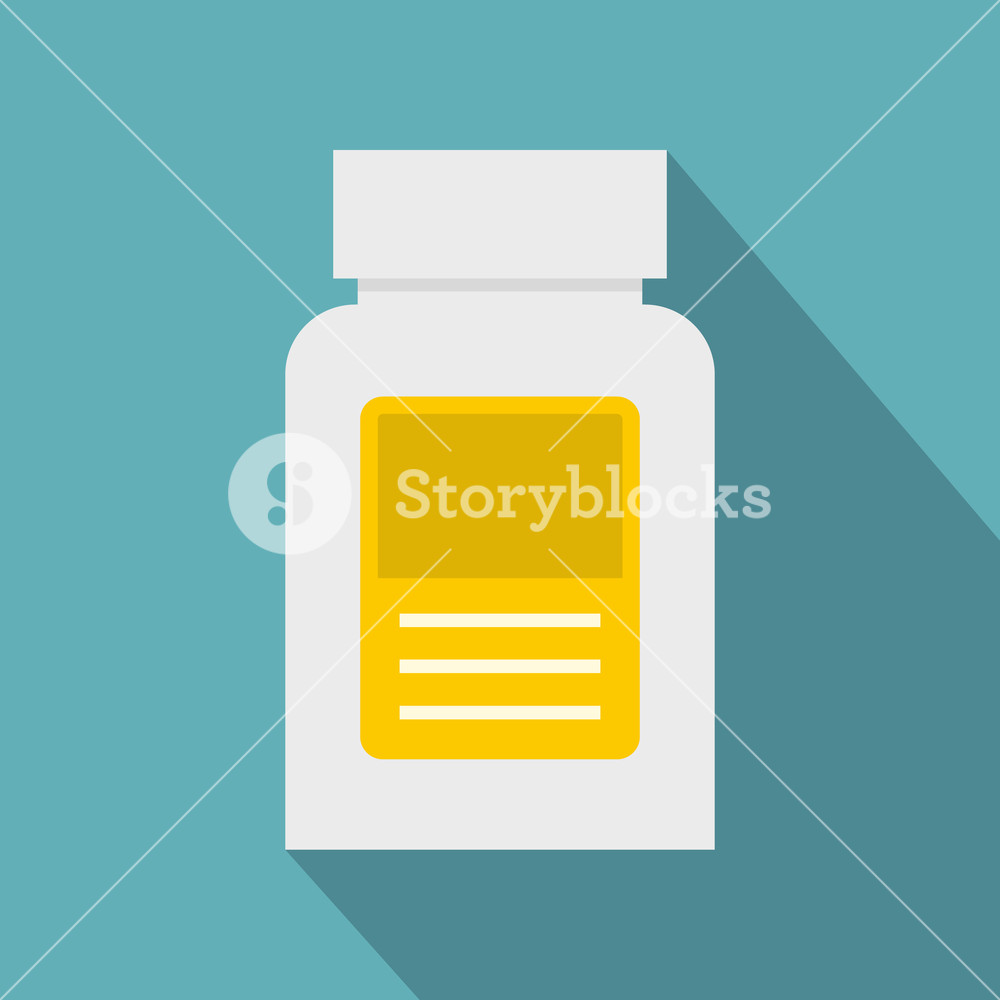 1000x1000 Pharmaceuticals Bottle Icon Flat Illustration Of Pharmaceuticals