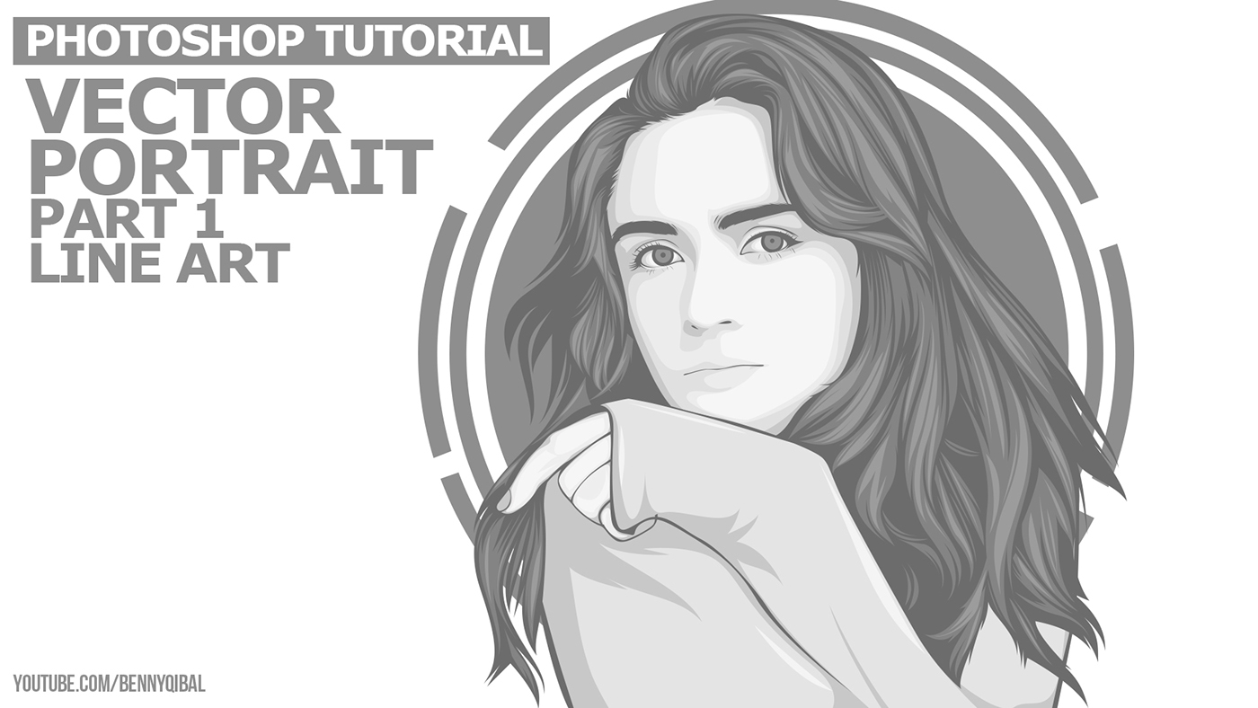 Draw Vector Portrait Adobe Photoshop On Behance 1400x788 Draw Vector Portrait Adobe Photoshop On Behance