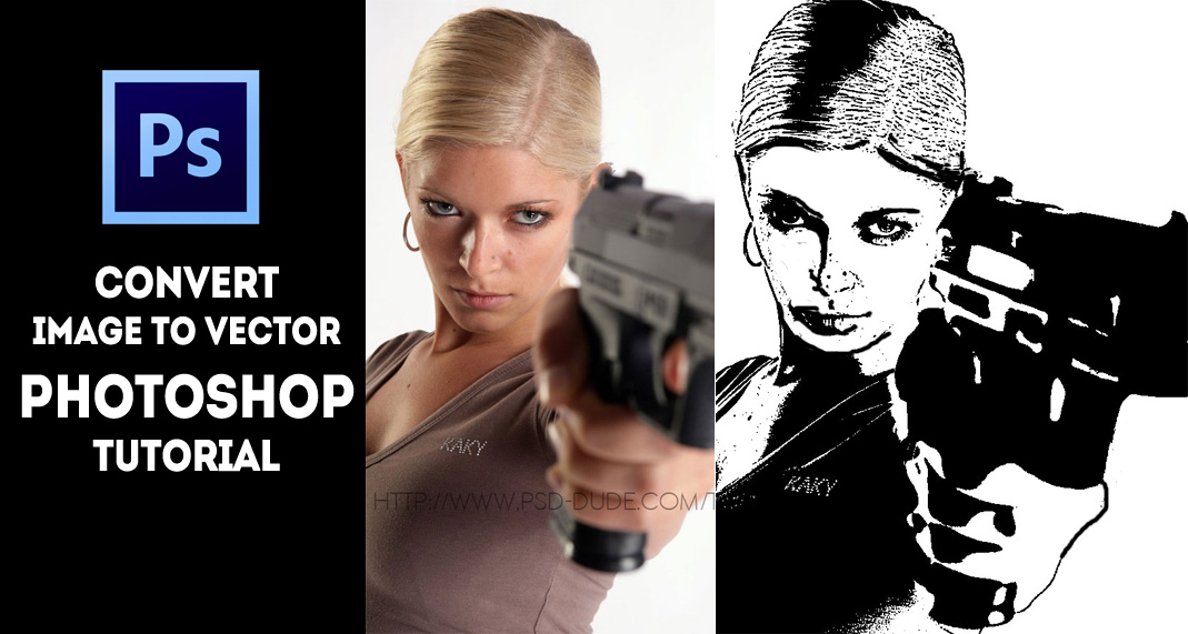 Convert Image To Vector Shape Silhouette In Photoshop 1069x571 Convert Image To Vector Shape Silhouette In Photoshop