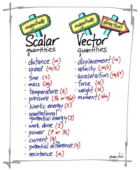 564x685 Scalar And Vector Quantities Anchor Charts Physics, Physics
