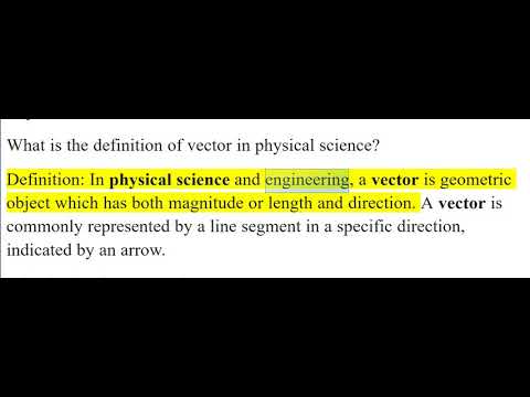 480x360 What Is The Definition Of Vector In Physical Science