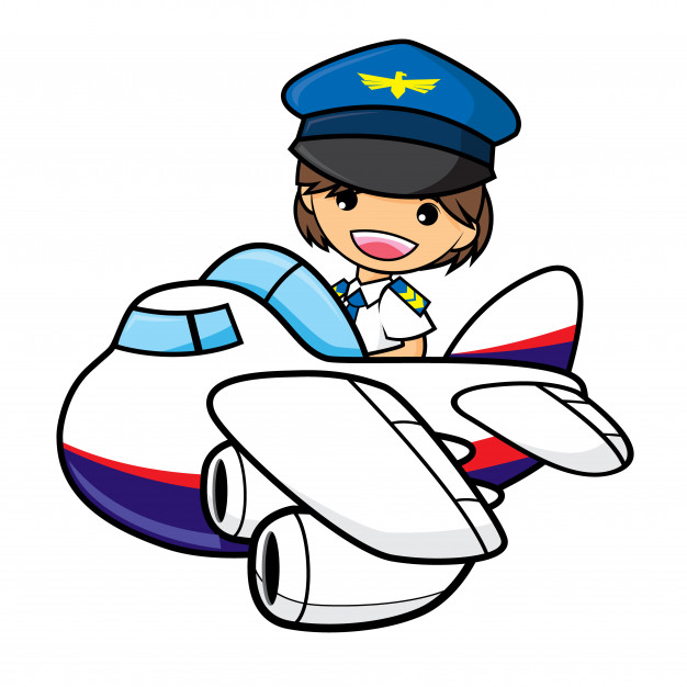 626x626 Pilot Boy Illustration Vector Premium Download