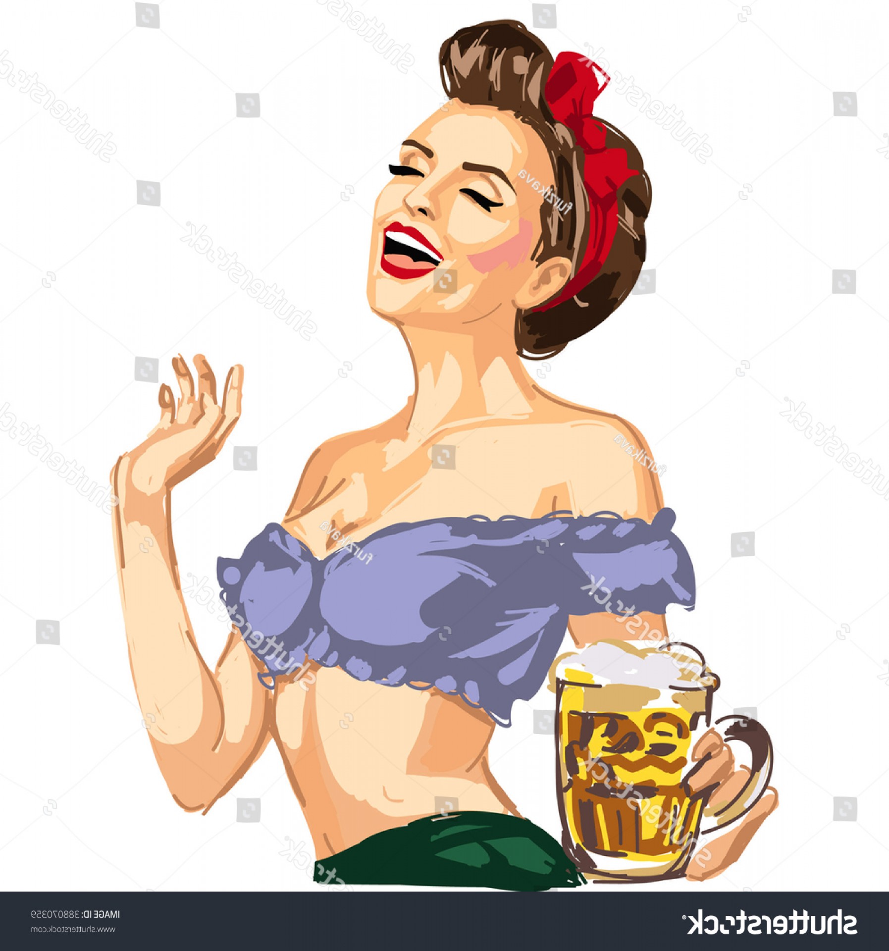1795x1920 Vector Pin Girl Waitress Hanging Beer Createmepink