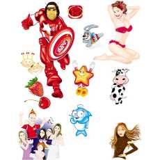 230x230 Vector Pin Up Girl Free Vectors Downloads Found