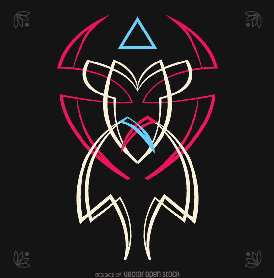 558x565 Symmetric Pinstripe Design Free Vector Download Cannypic