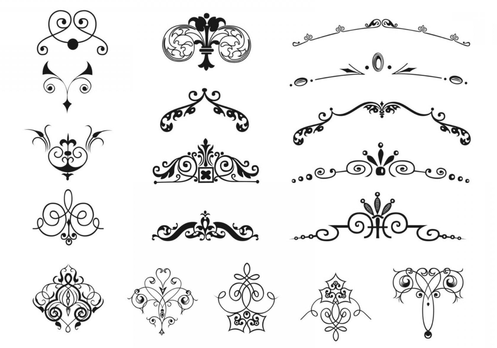 1680x1176 Vintage Border And Ornament Vector Pack Soidergi
