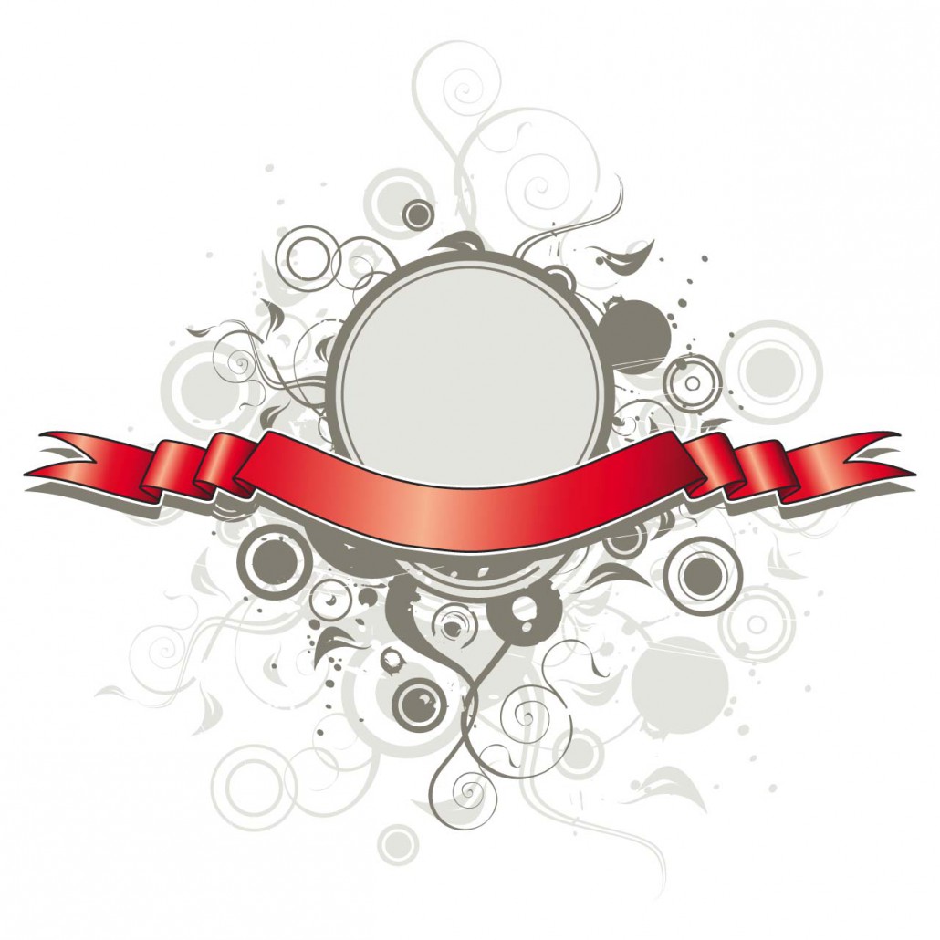 1030x1030 Red Title Ribbon Vector Free Download