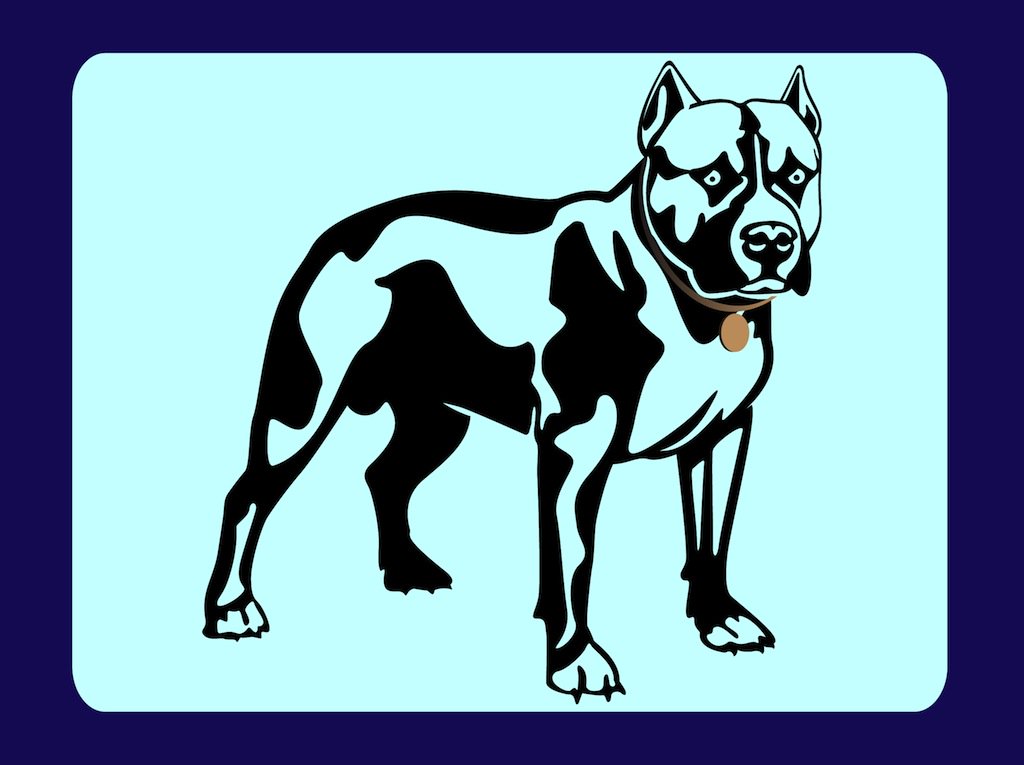 1024x765 Pit Bull Vector Vector Art Graphics