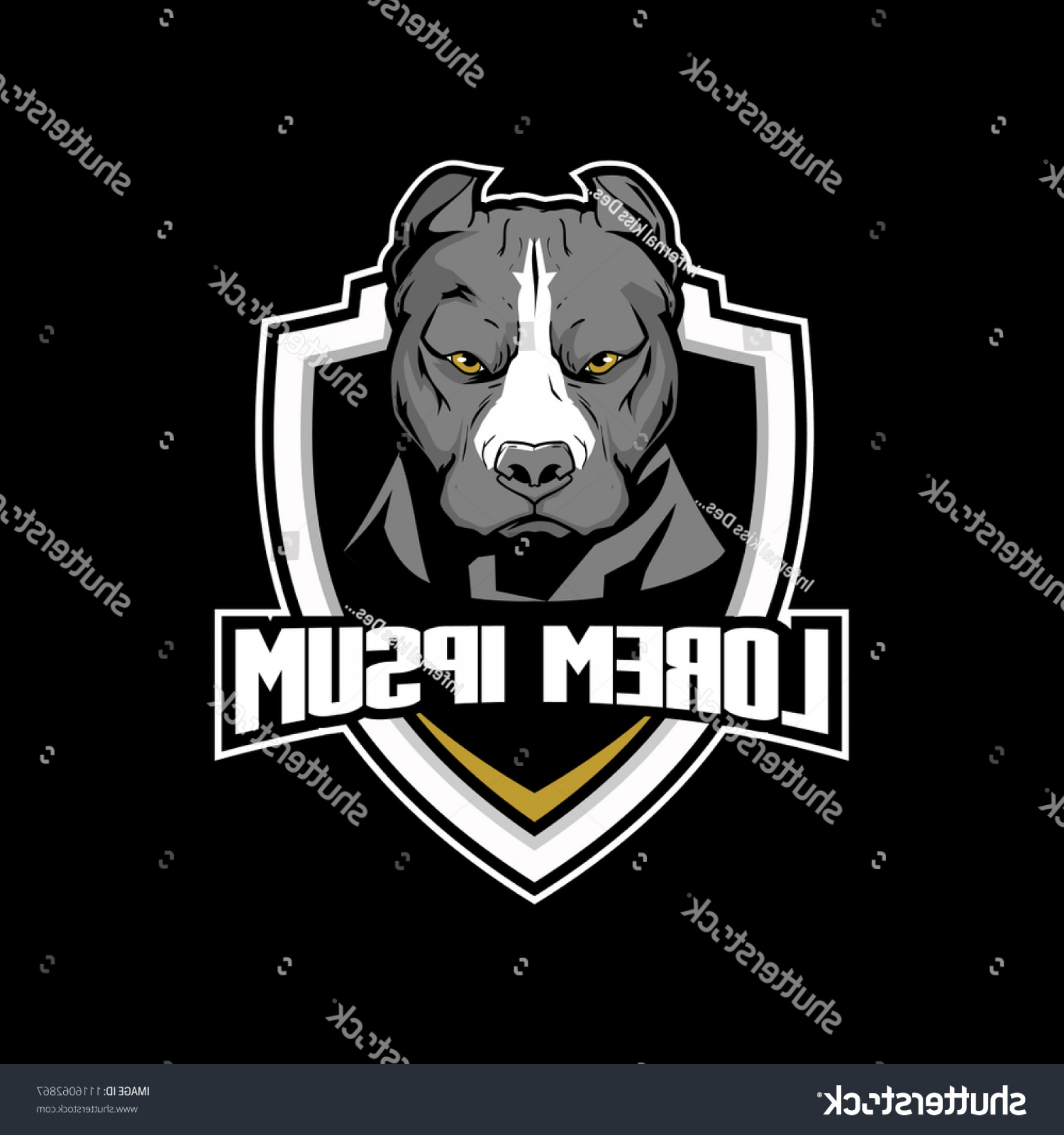 1800x1920 Pitbull Head Shield Dog Vector Logo Newwaysys