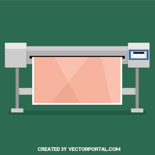 Plotter Vector Image 660x660 Plotter Vector Image