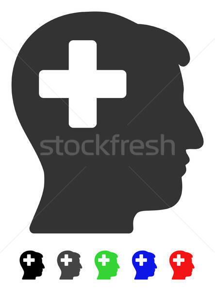 443x600 Plus Man Head Flat Icon Vector Illustration Victor Ivlichev