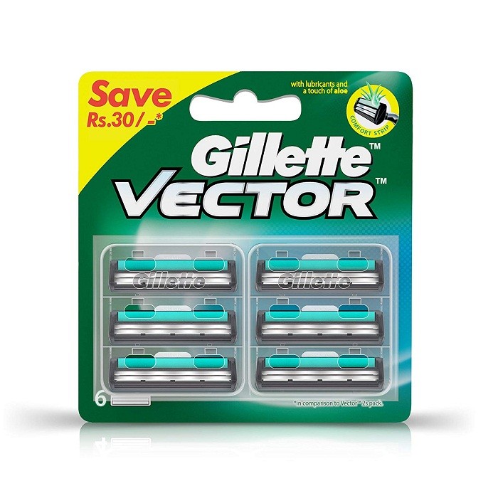 700x700 Gillette Vector Plus Manual Shaving Razor Blades Pack Bengkart